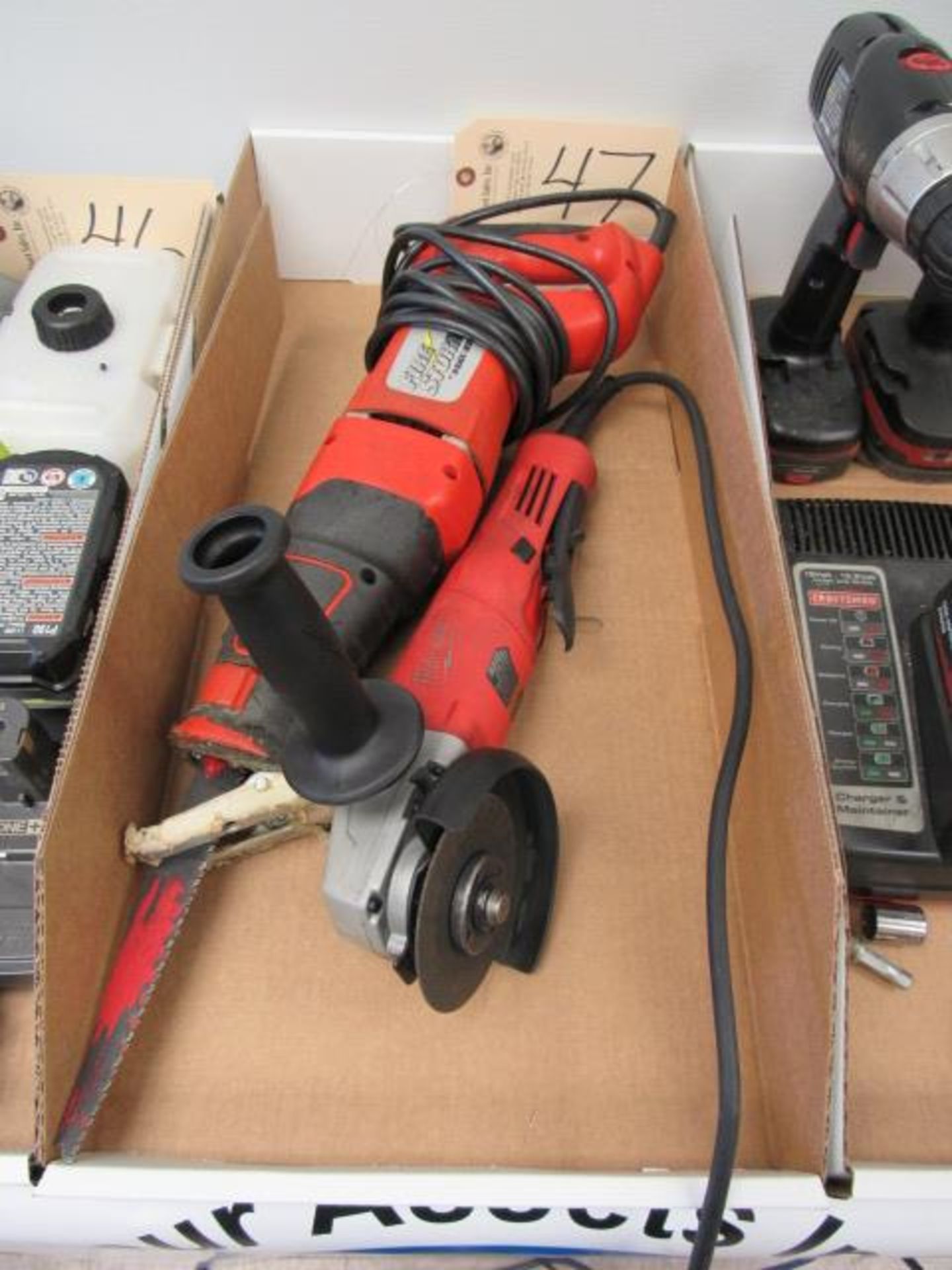 Black & Decker Firestorm Sawzall & Milwaukee Grinder