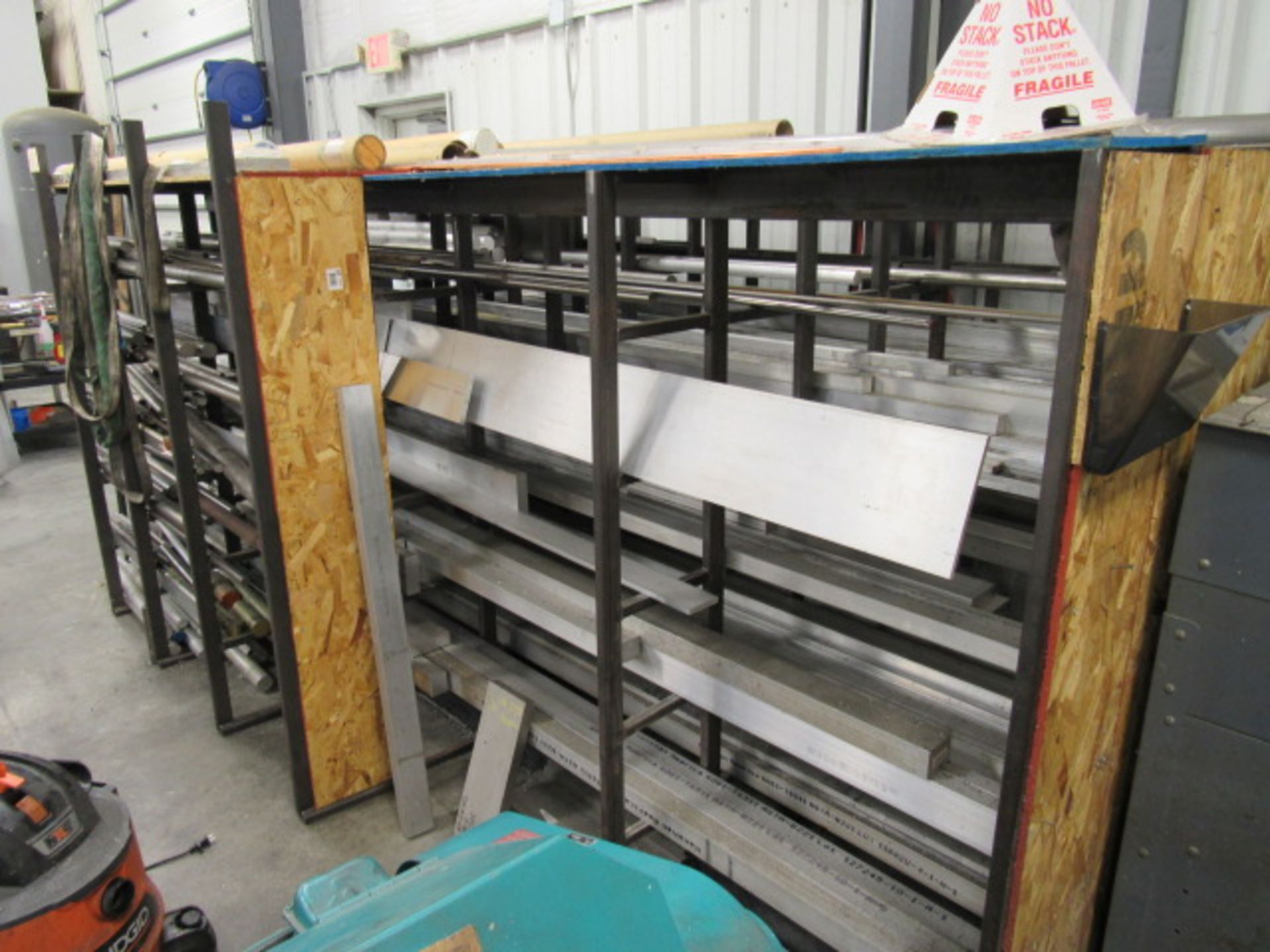 Large Rack with Usable Stainless, Aluminum & Steel Bars, Rounds & Flats - Image 8 of 8