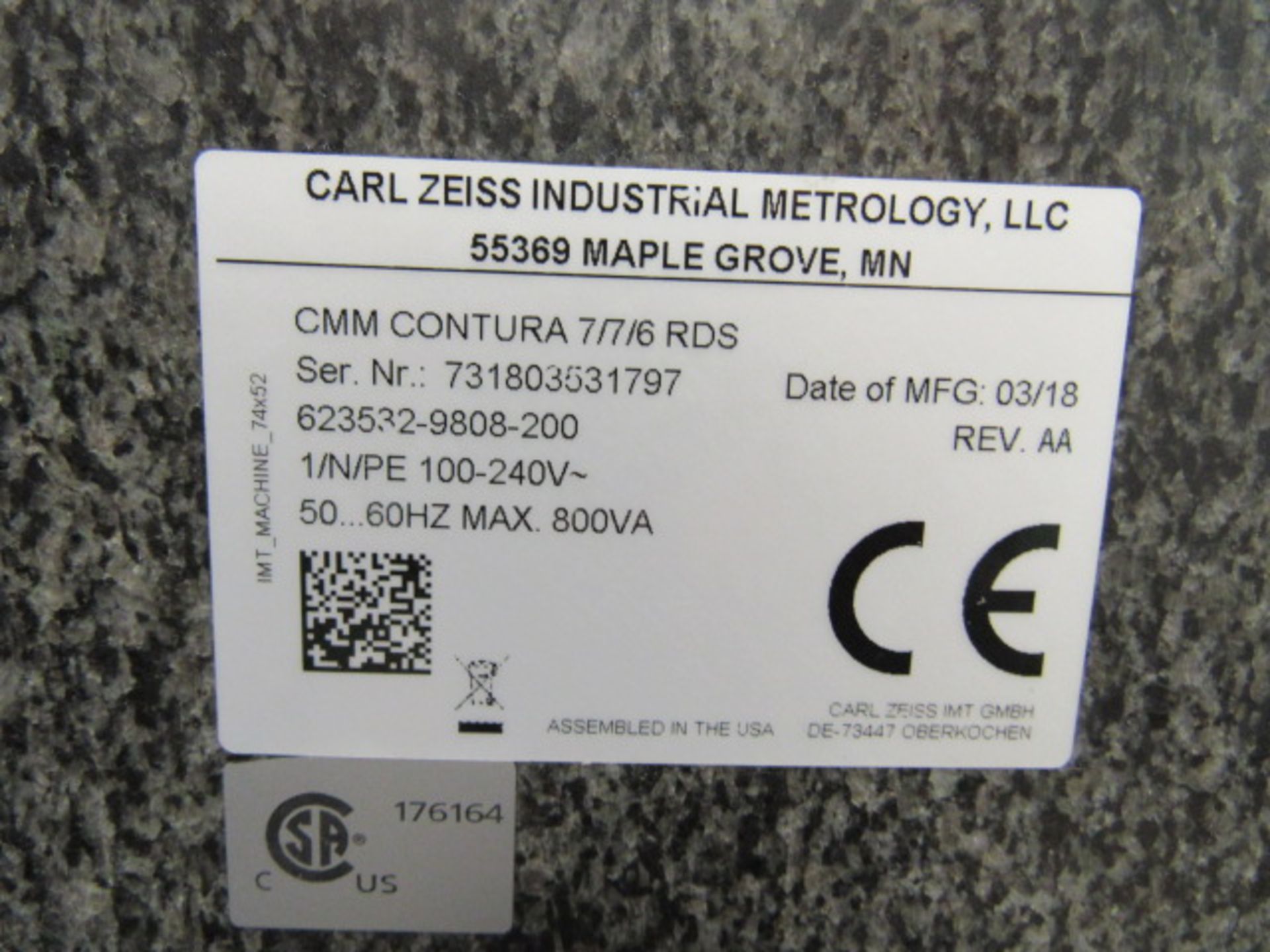 Zeiss Contura 7/7/6 RDS CNC CMM - Image 8 of 8