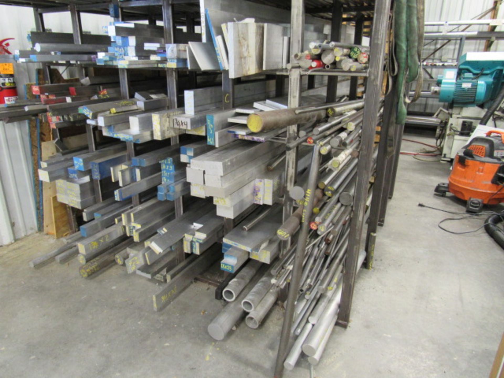 Large Rack with Usable Stainless, Aluminum & Steel Bars, Rounds & Flats - Image 6 of 8