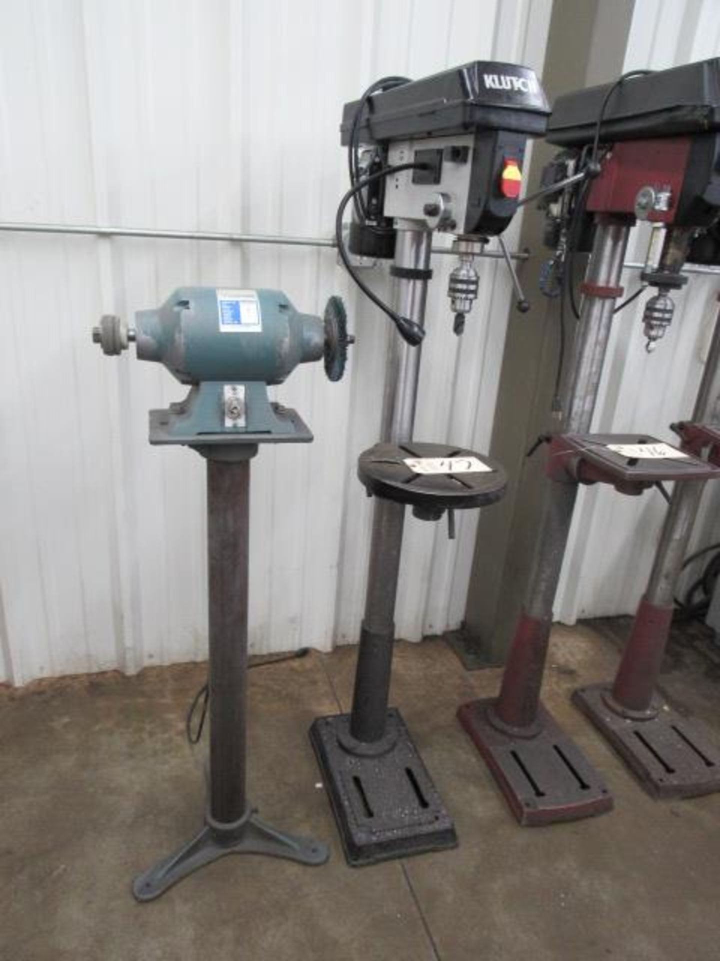 Klutch 16 Speed Drill & 8'' Bench Grinder