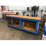 (3) 2' x 8' Wood Top Workbenches