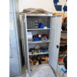 (2) Door Cabinet with Miscellaneous