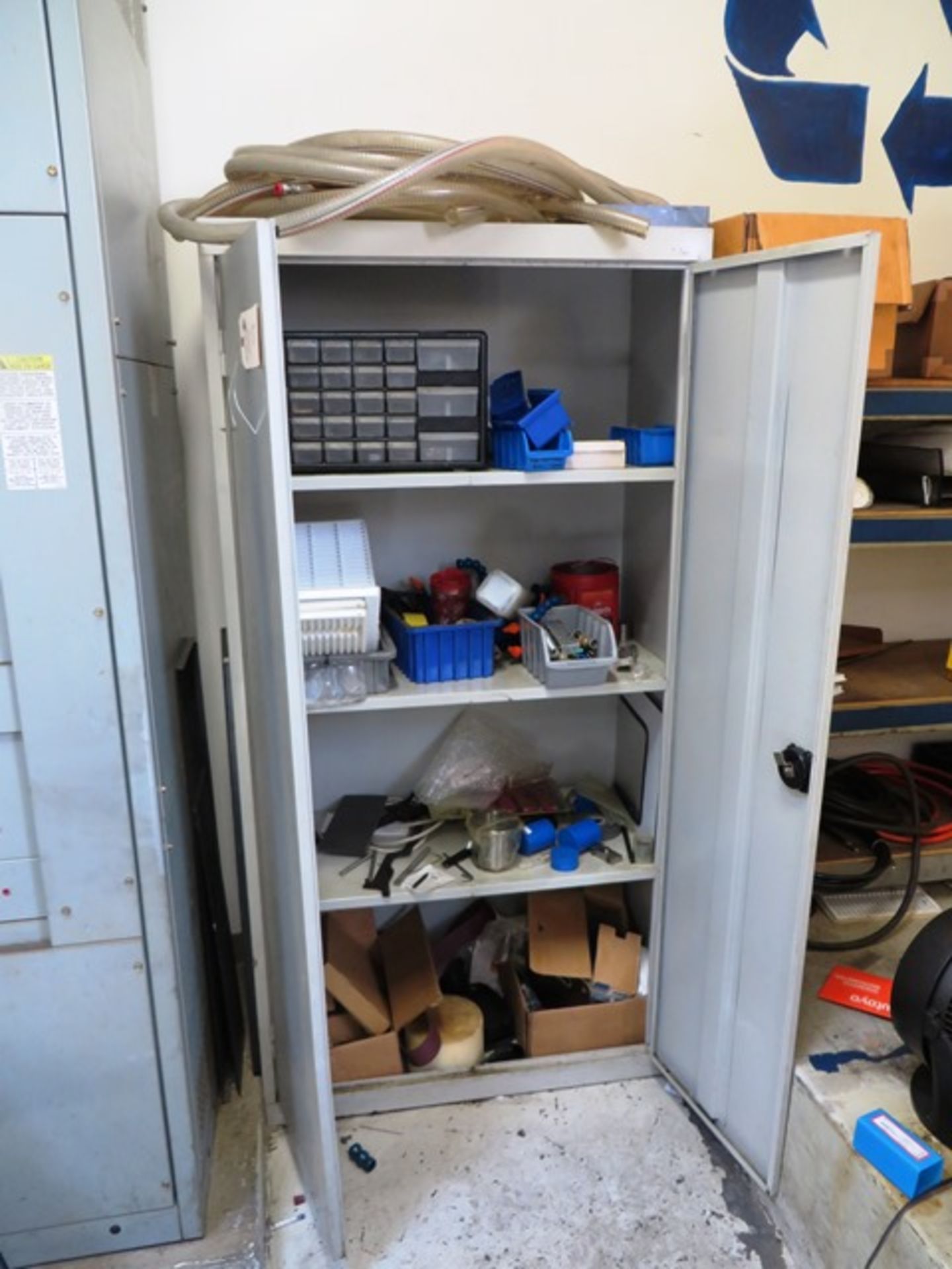 (2) Door Cabinet with Miscellaneous