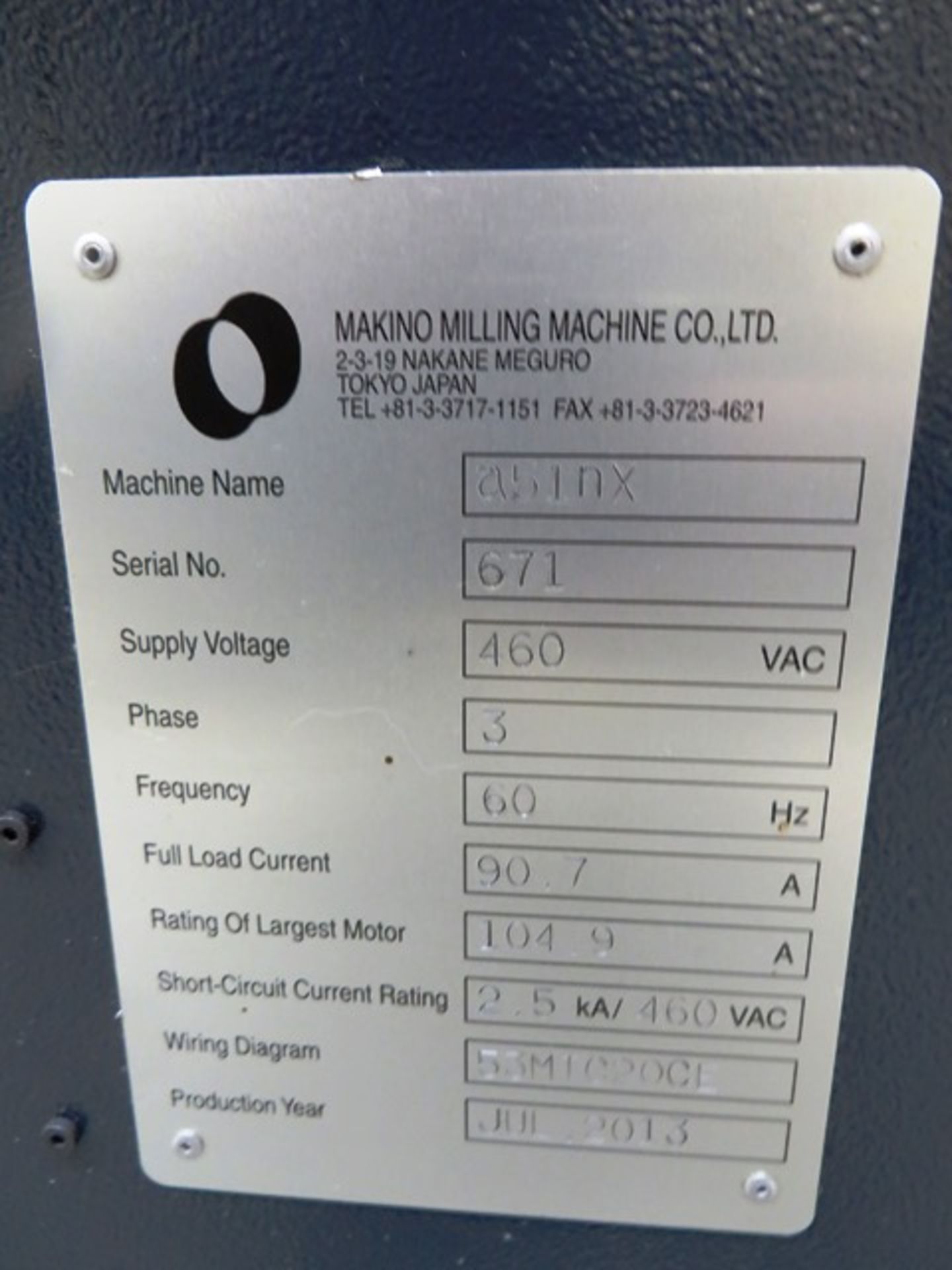 Makino A51NX High Speed CNC Horizontal Machining Center - Image 8 of 8