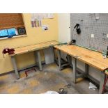 (2) Butcher Block Benches