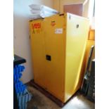 (2) Door Flammable Paint Cabinet