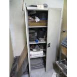 (2) Door Cabinet with Grinding / Buffing Supplies
