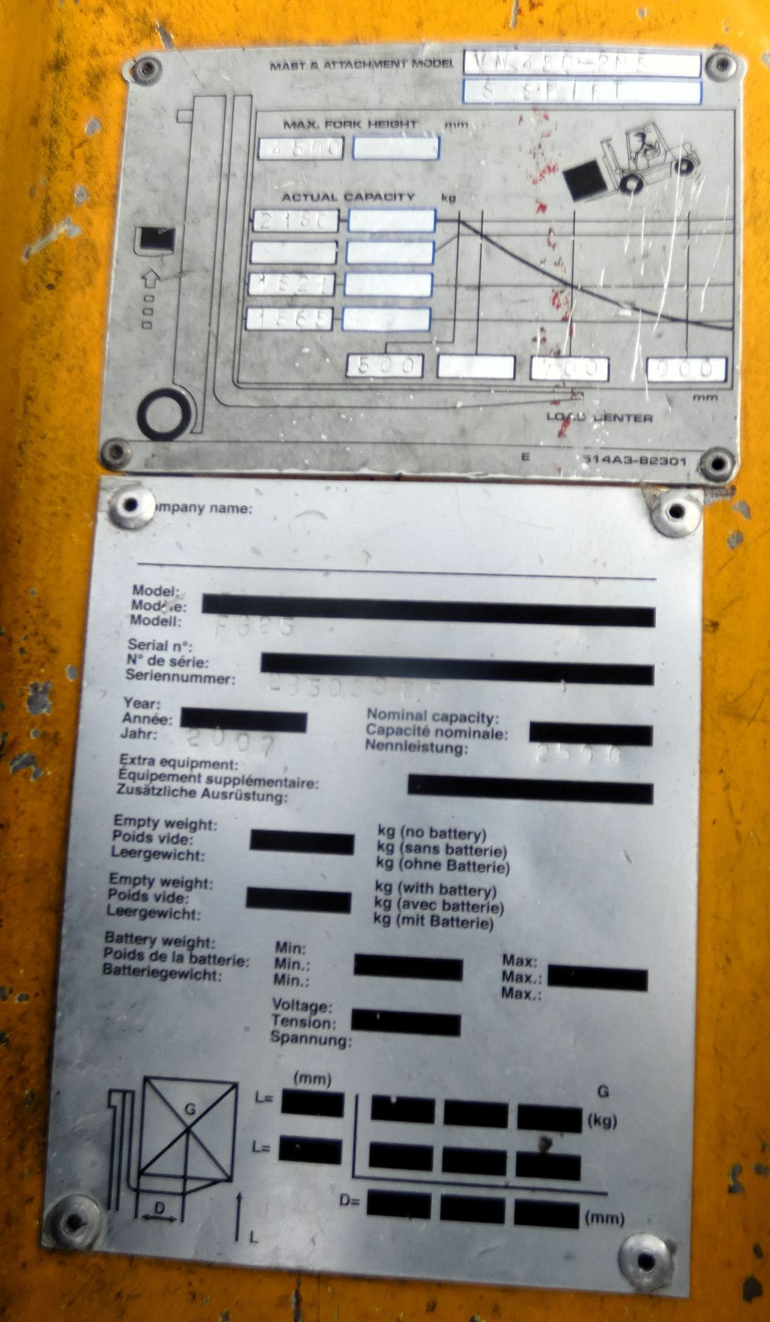 TCM Gas Powered Fork Lift Truck - Image 14 of 15