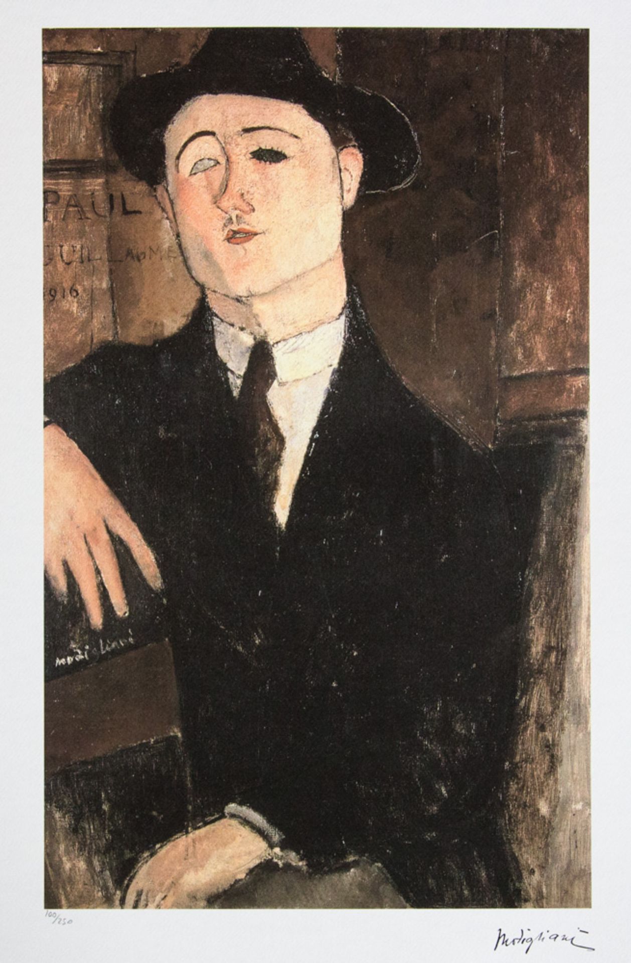 Amadeo Modigliani 'Portrait of Paul Guillaume'