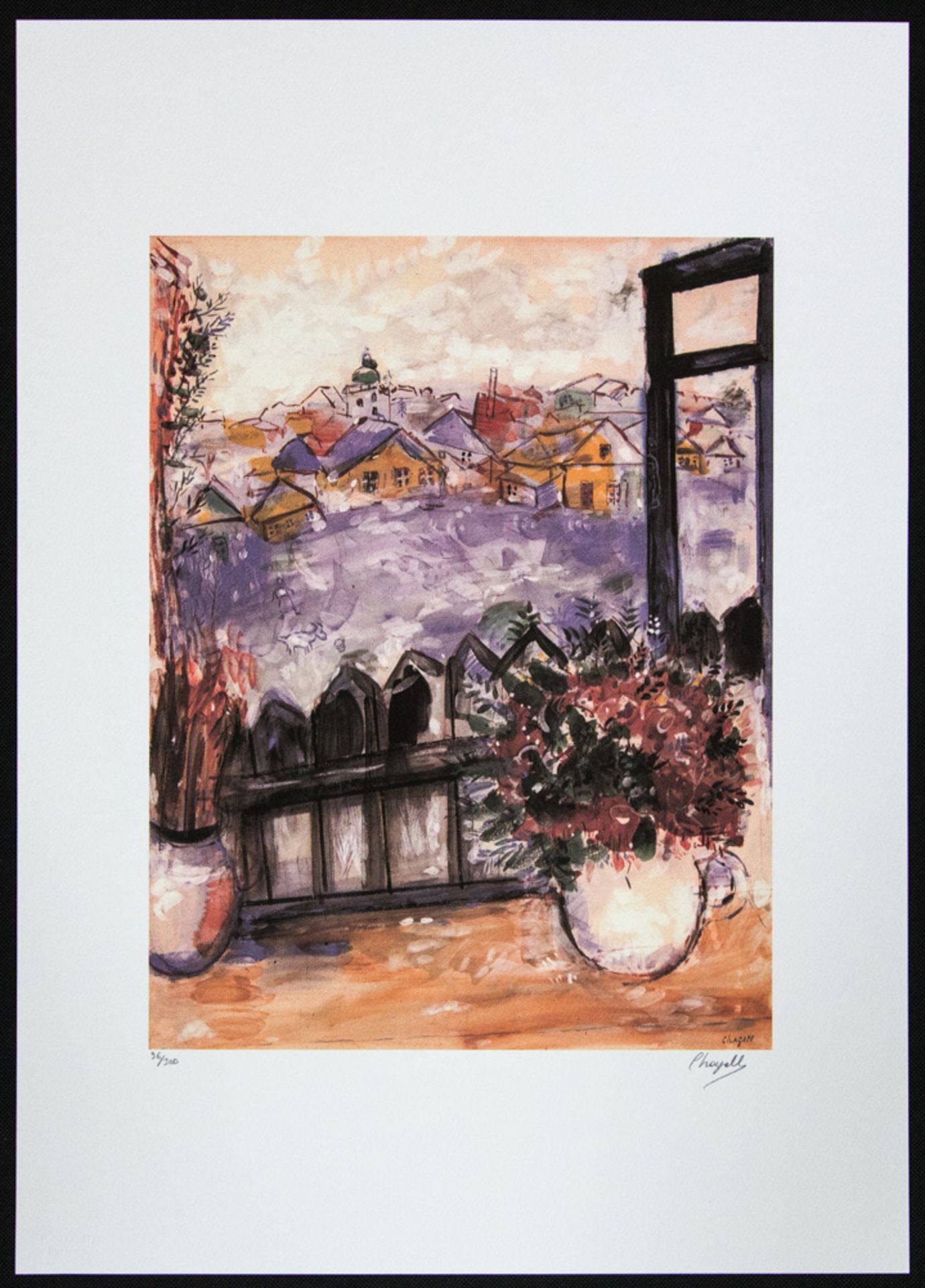 Marc Chagall 'View from the Window' - Bild 2 aus 5