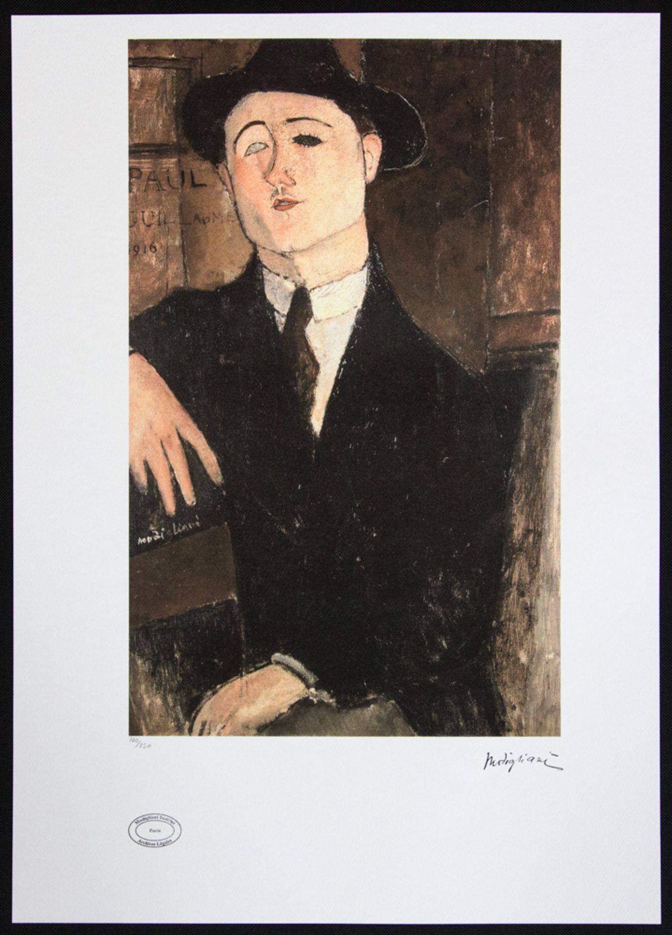 Amadeo Modigliani 'Portrait of Paul Guillaume' - Bild 2 aus 5