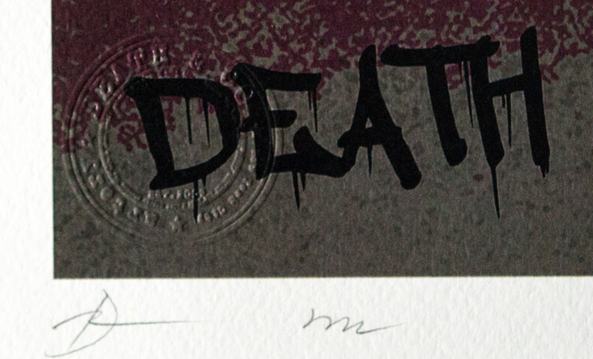 DEATH NYC SIGNED FINE ART PRINT W/COA  - Bild 3 aus 5