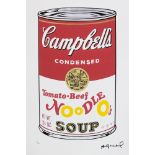 Andy Warhol 'Campbell's Soup: Tomato-Beef Noodle O's'