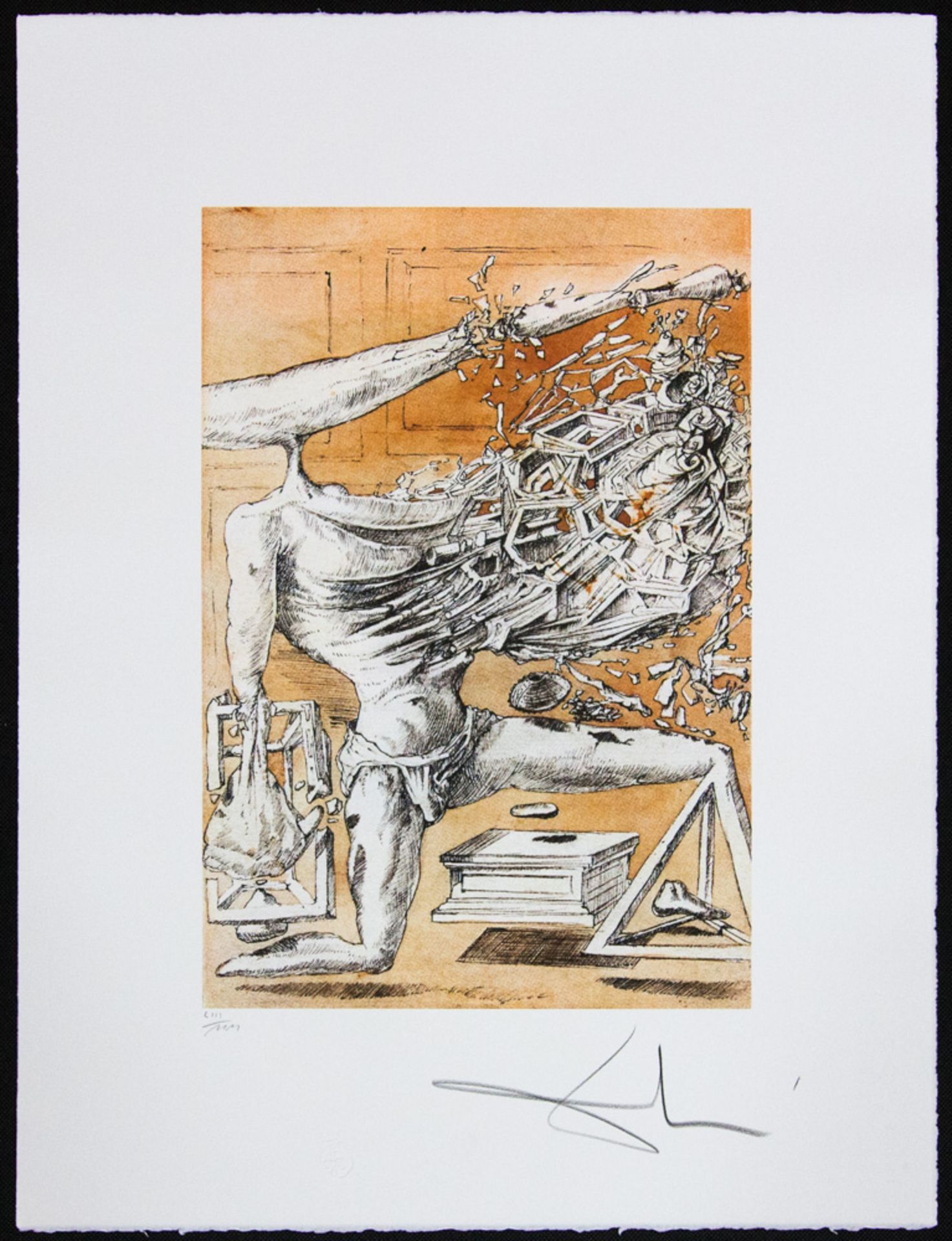Salvador Dali 'Kneeling Figure in Decomposition' - Image 2 of 5