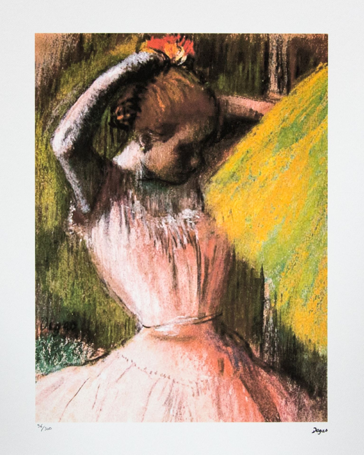Edgar Degas 'Ballet Corps Member Fixing Her Hair'