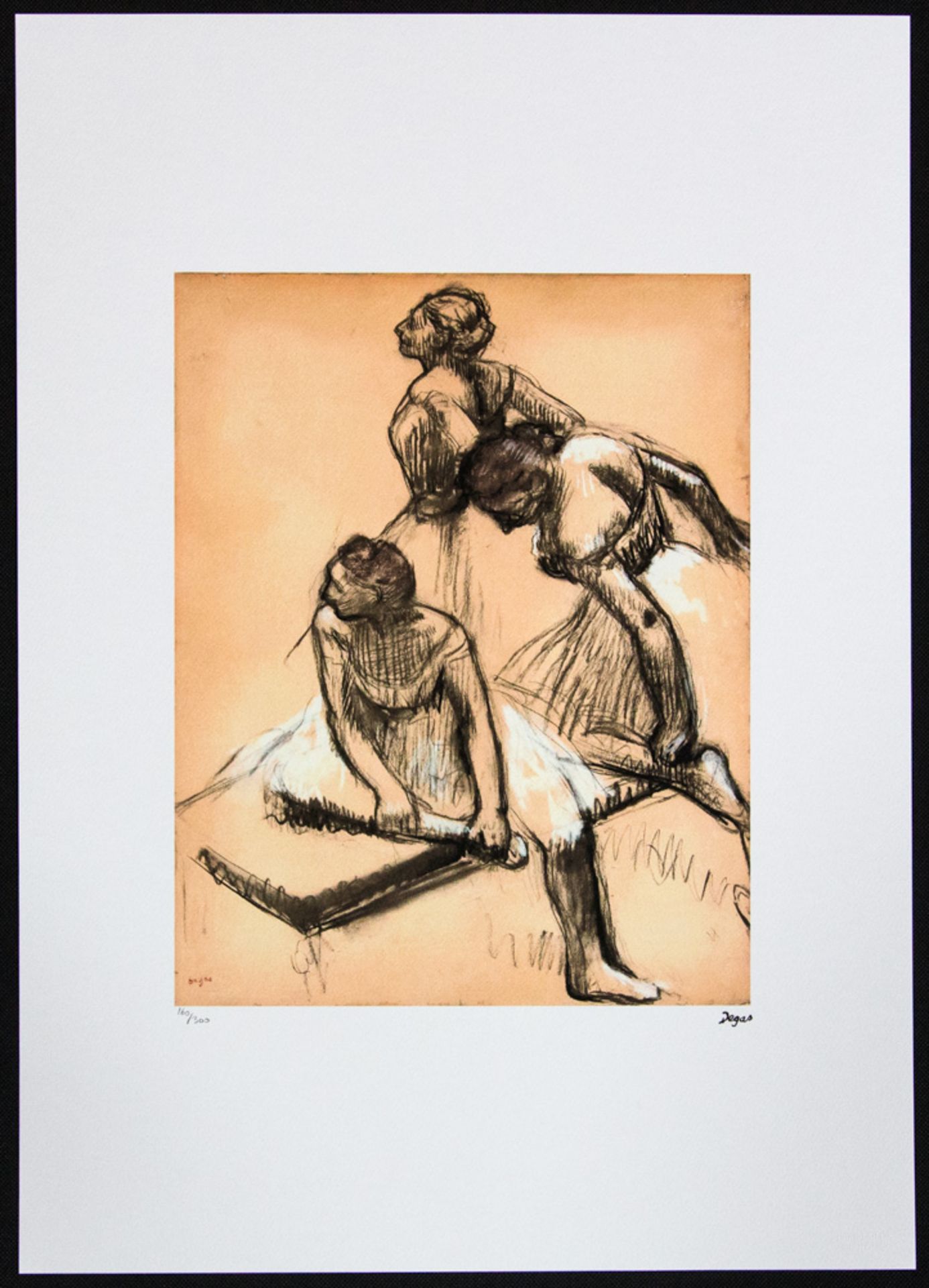 Edgar Degas 'Three Dancers at Rest' - Image 2 of 5