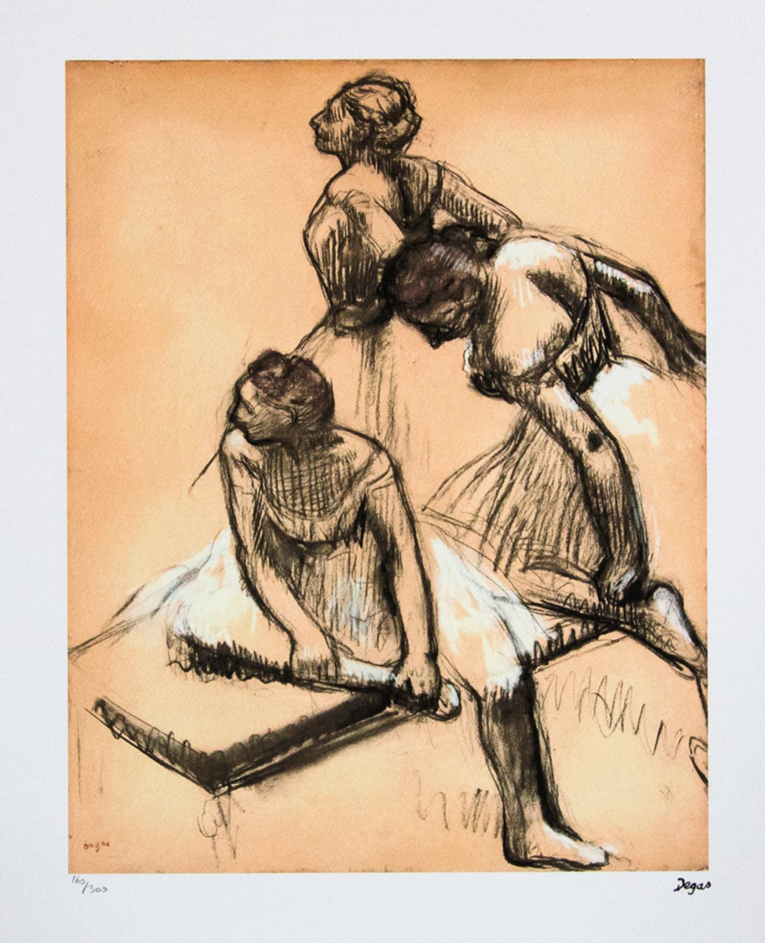 Edgar Degas 'Three Dancers at Rest'