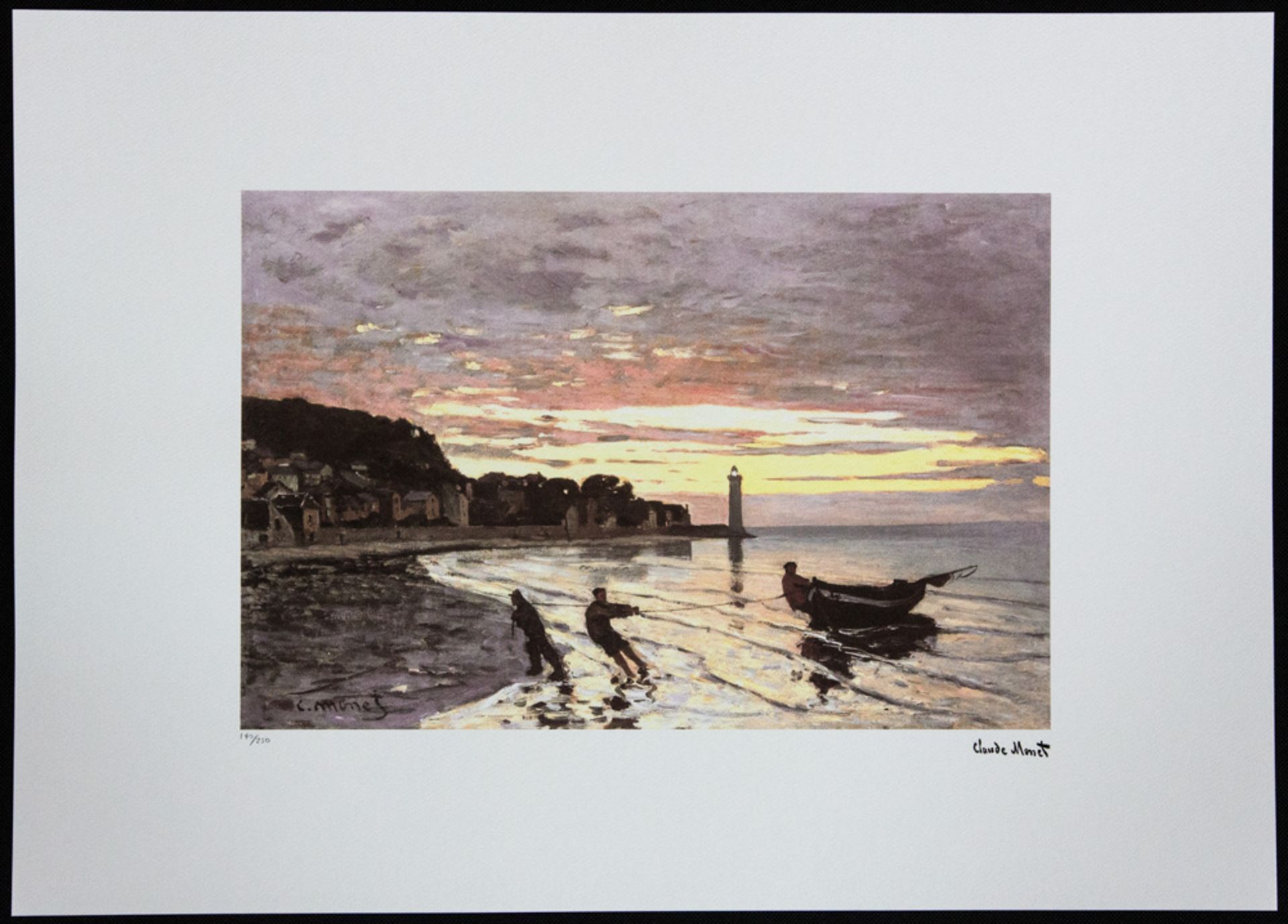 Claude Monet 'Hauling a Boat Ashore Honfleur' - Bild 2 aus 5