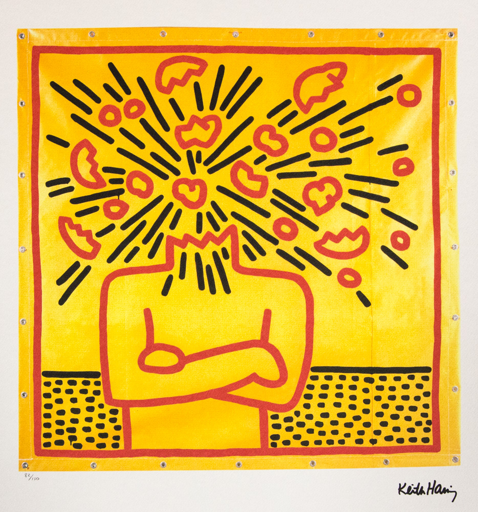 Keith Haring 'Exploding Head'