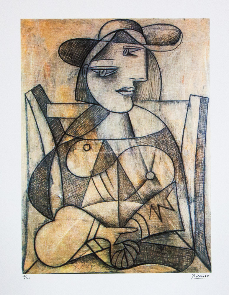 Pablo Picasso 'Woman with Joined Hands'