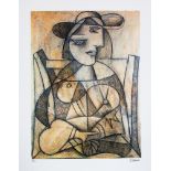 Pablo Picasso 'Woman with Joined Hands'