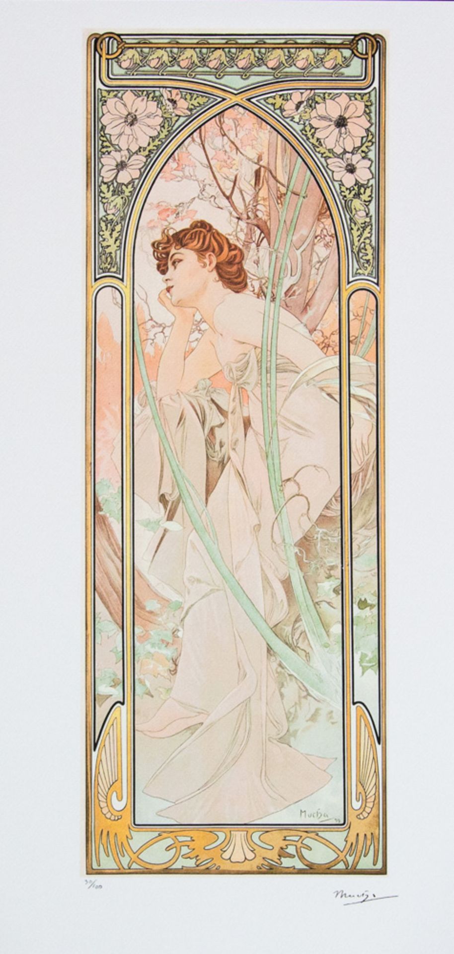 Alphonse Mucha 'Evening Contemplation'