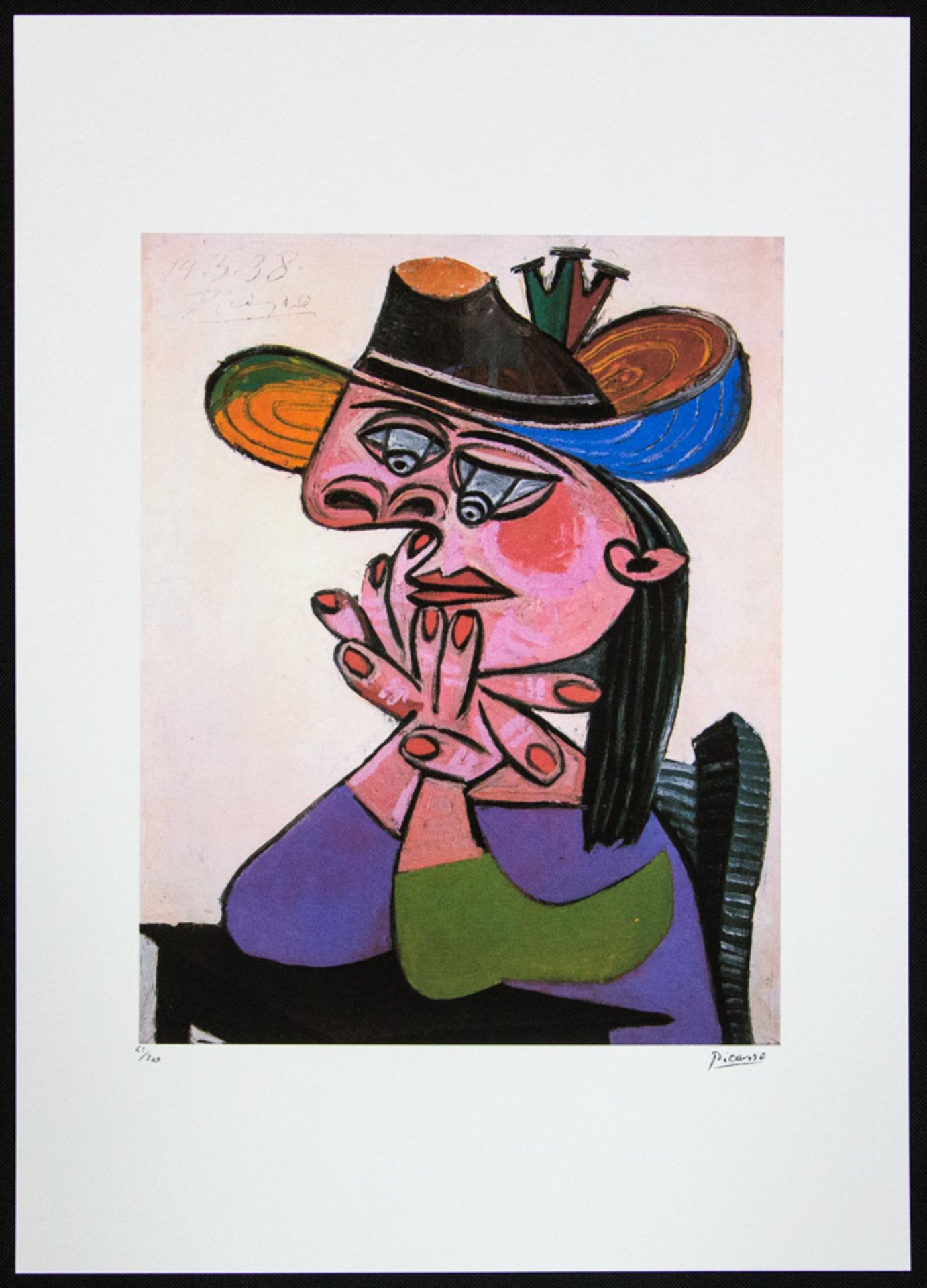 Pablo Picasso 'Woman in a Hat' - Image 2 of 6