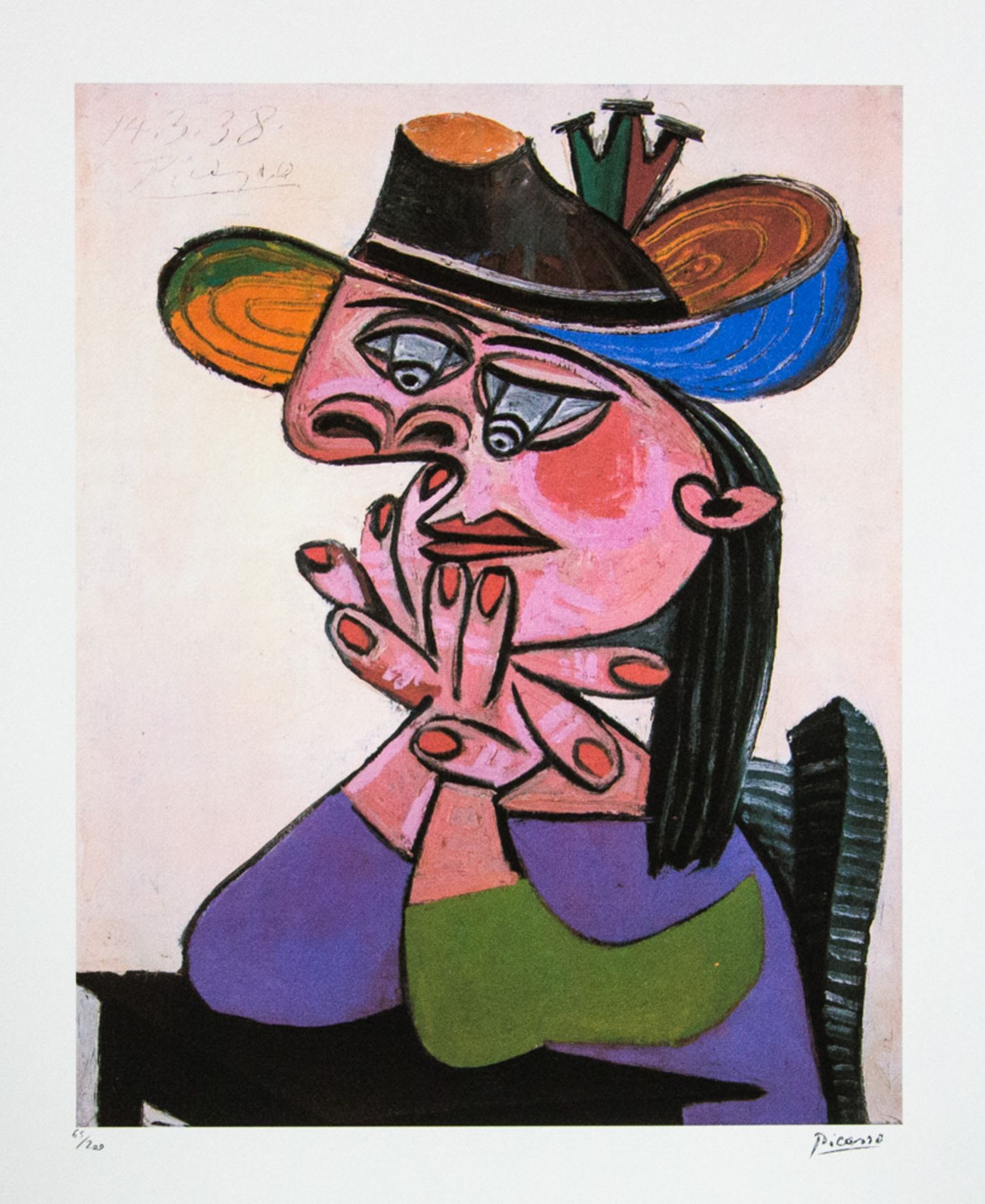 Pablo Picasso 'Woman in a Hat'