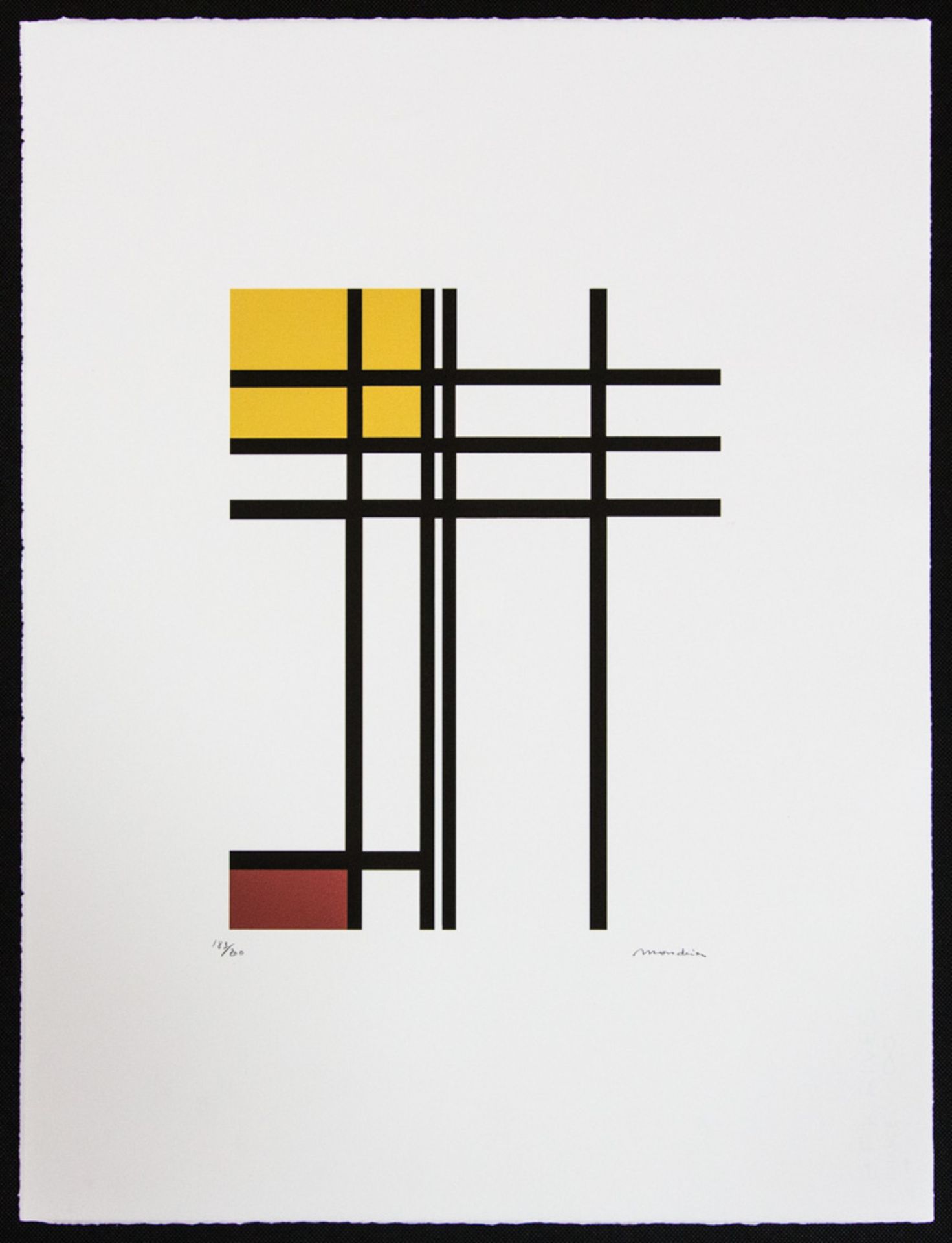 Piet Mondrian 'Opposition of Lines, Red and Yellow' - Image 2 of 5
