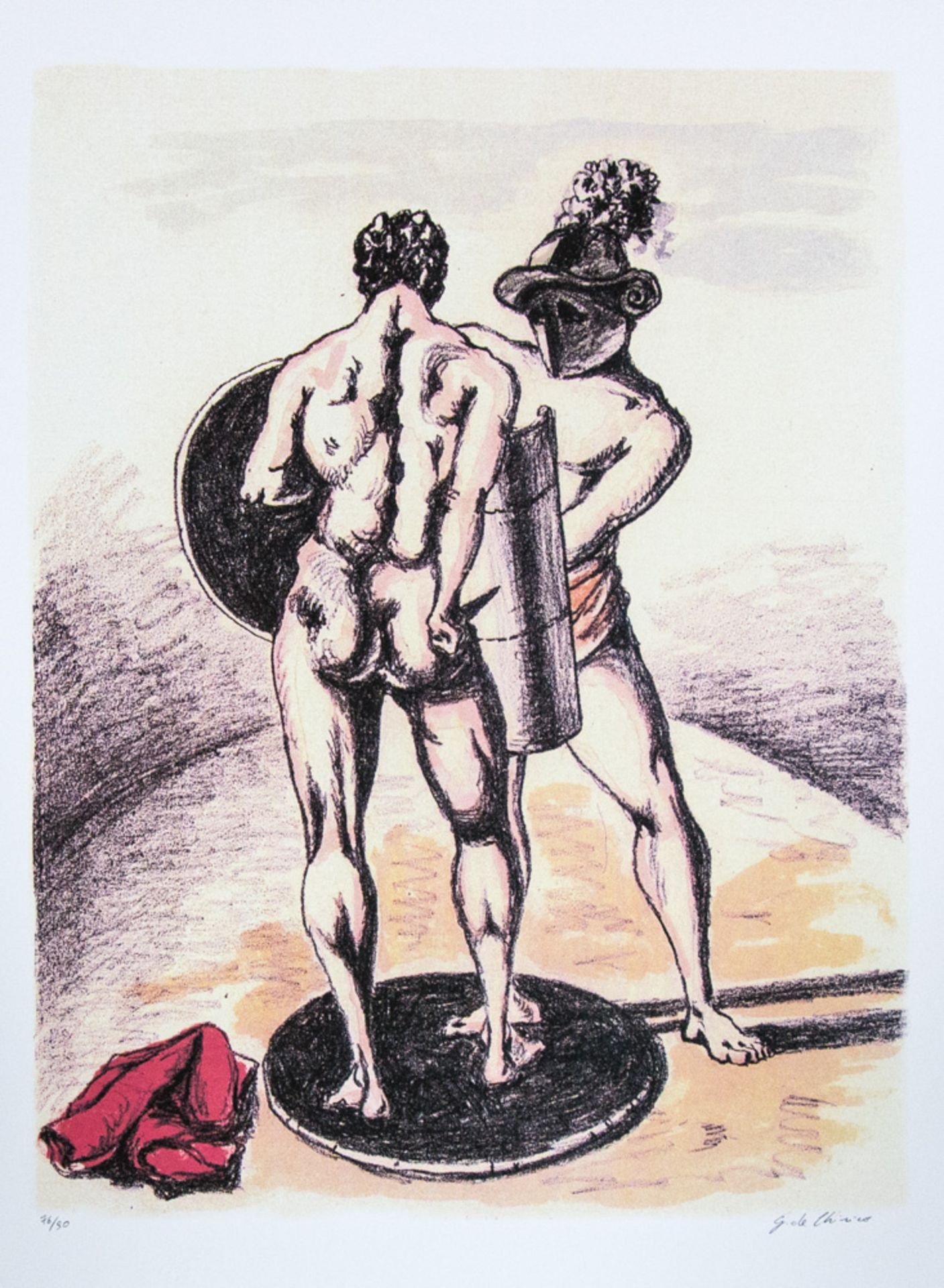 Giorgio De Chirico 'Gladiators'