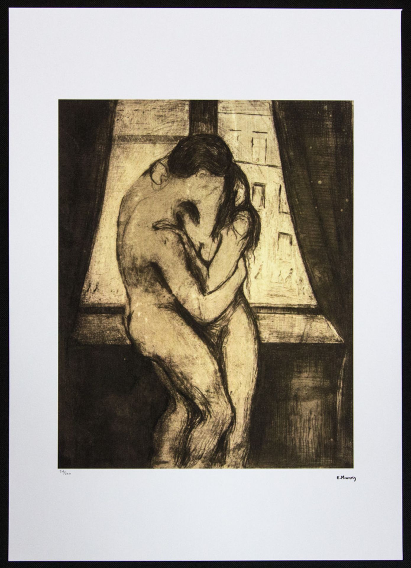 Edvard Munch 'The Kiss' - Image 2 of 5