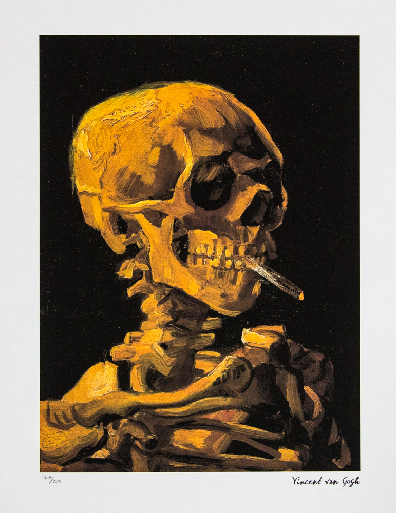 Vincent van Gogh 'Skull of a Skeleton with Burning Cigarette'