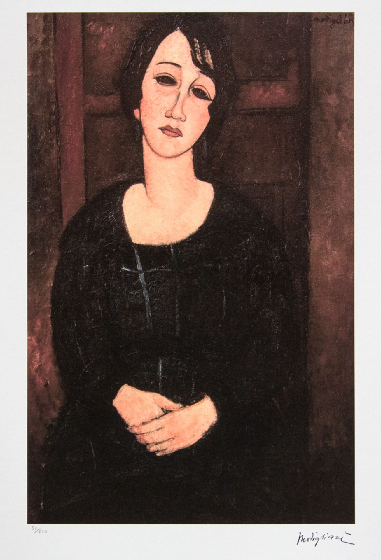 Amadeo Modigliani 'Woman with Scottish Dress'