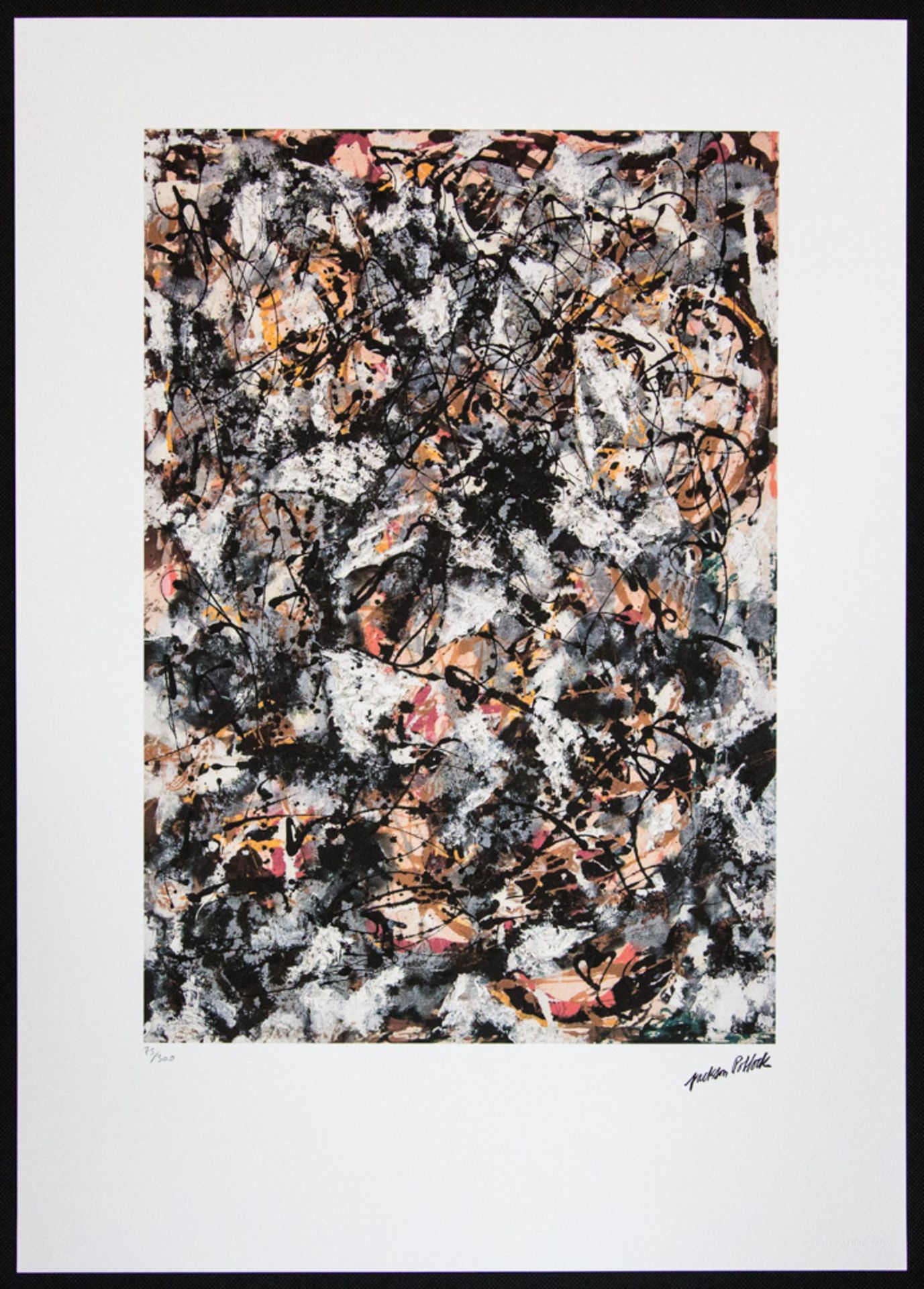Jackson Pollock 'Composition with Red Strokes' - Bild 2 aus 6