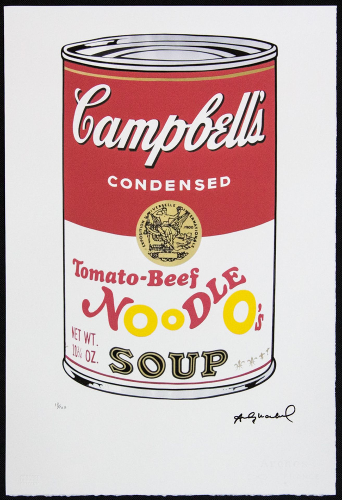 Andy Warhol 'Campbell's Soup: Tomato-Beef Noodle O's' - Image 2 of 6