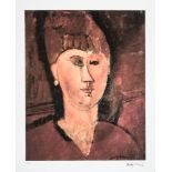 Amadeo Modigliani 'Head of Red-Haired Woman'