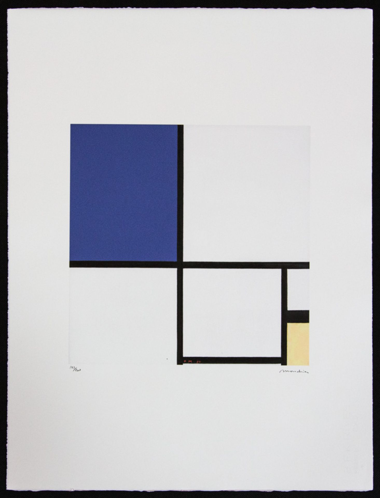 Piet Mondrian 'Composition No. II with Blue and Yellow' - Bild 2 aus 5