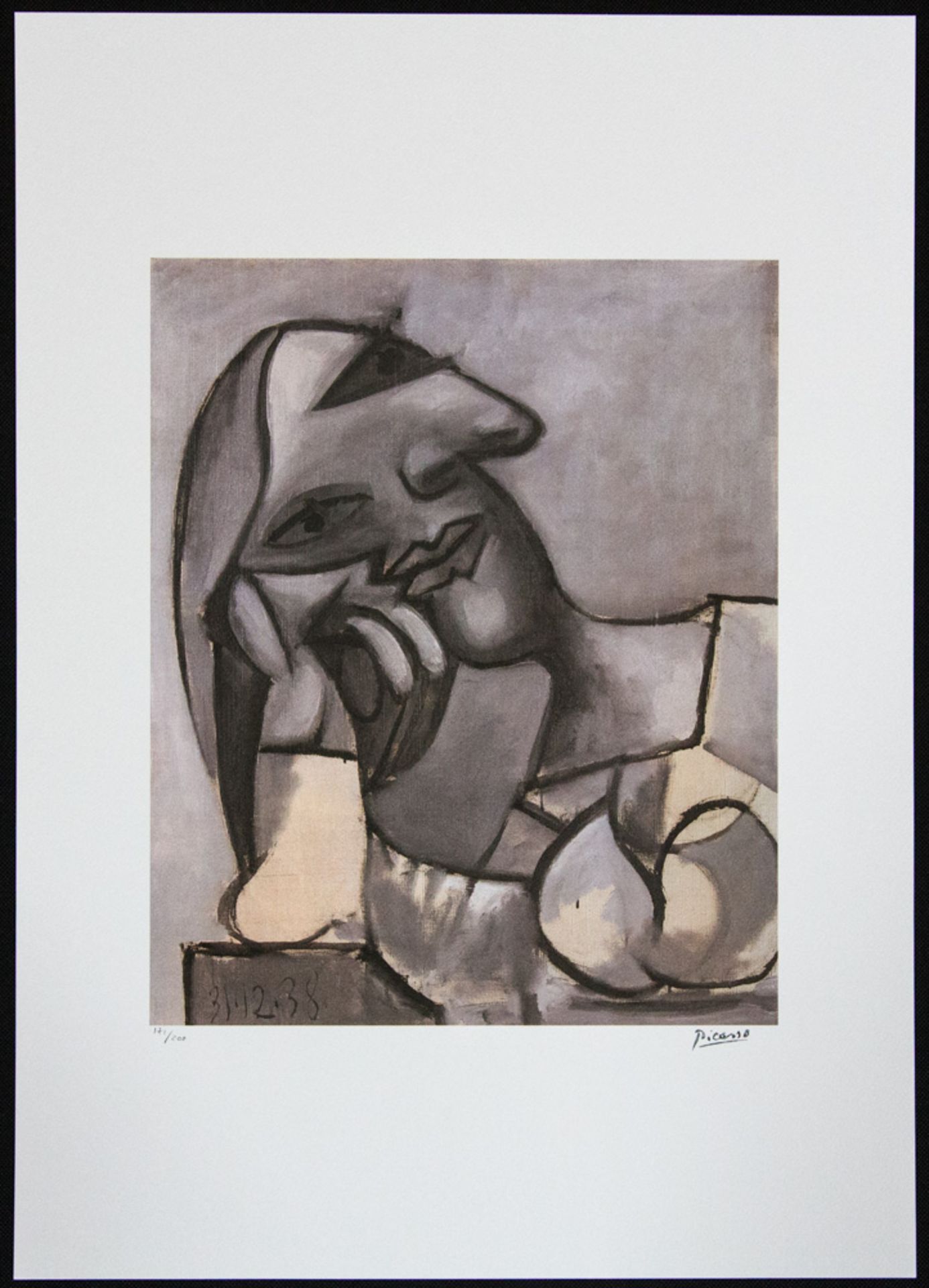 Pablo Picasso 'Seated Woman Resting on Elbows' - Image 2 of 6