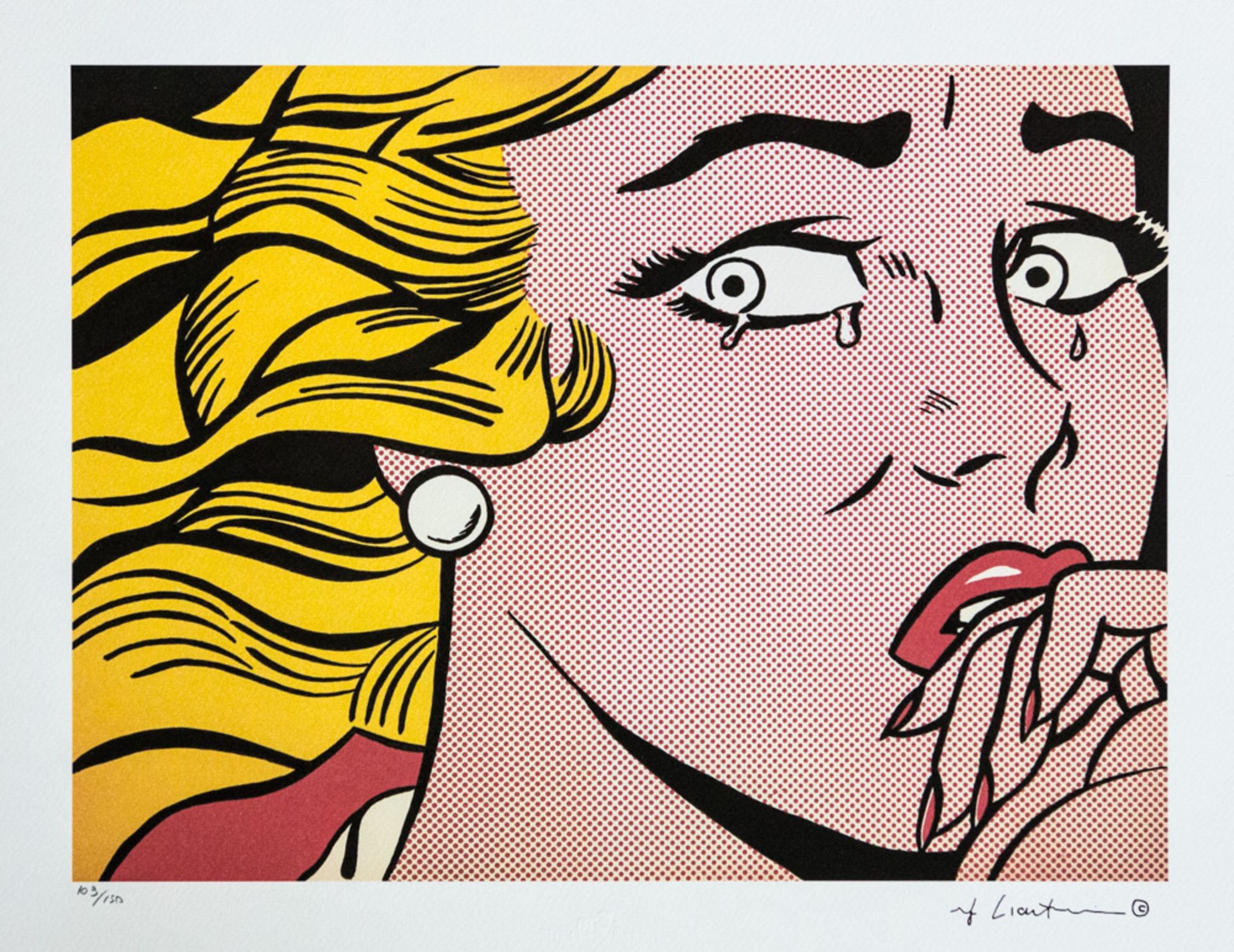Roy Lichtenstein 'Crying Girl'