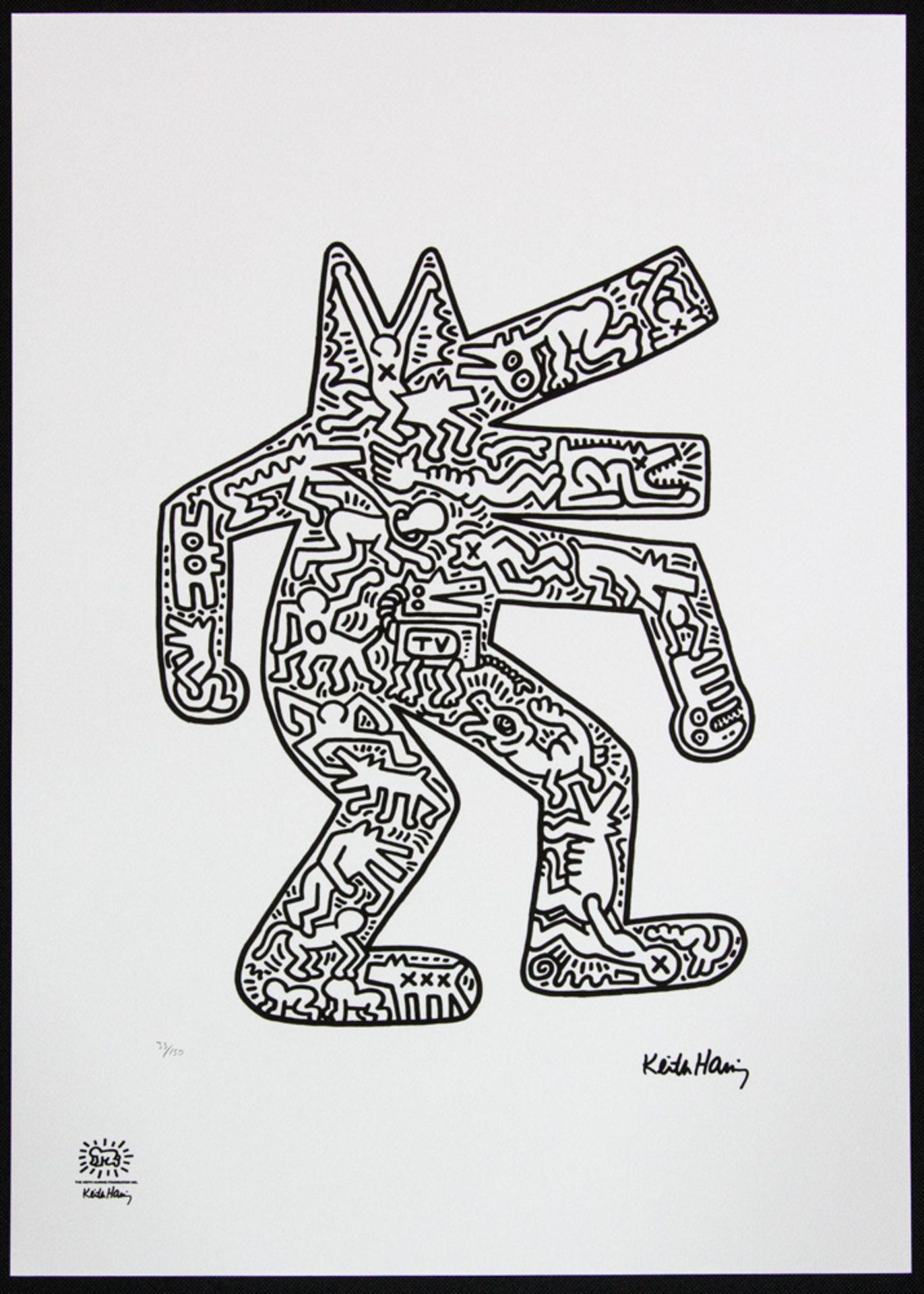 Keith Haring 'Dog' - Image 2 of 6