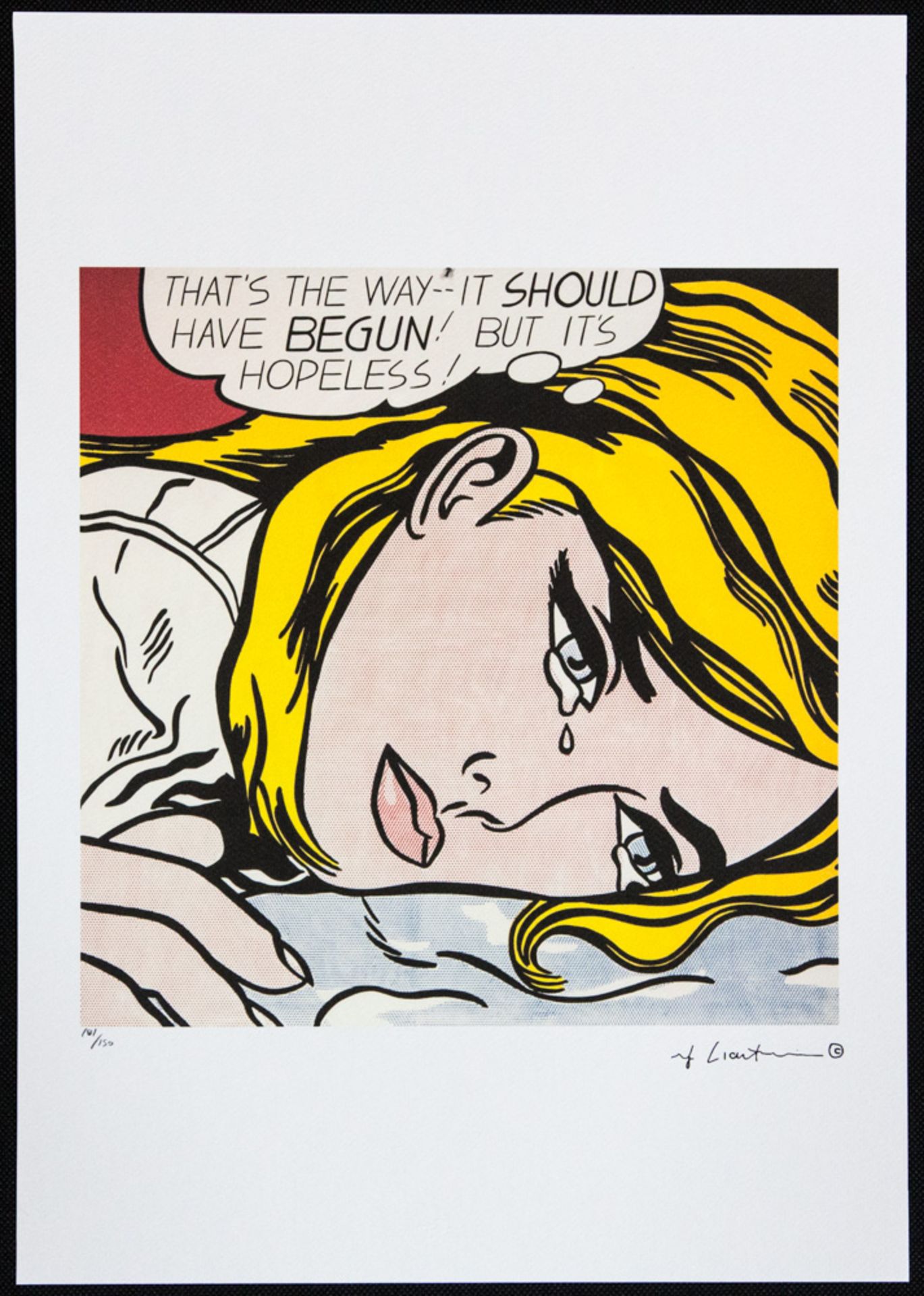 Roy Lichtenstein 'Hopeless' - Bild 2 aus 6