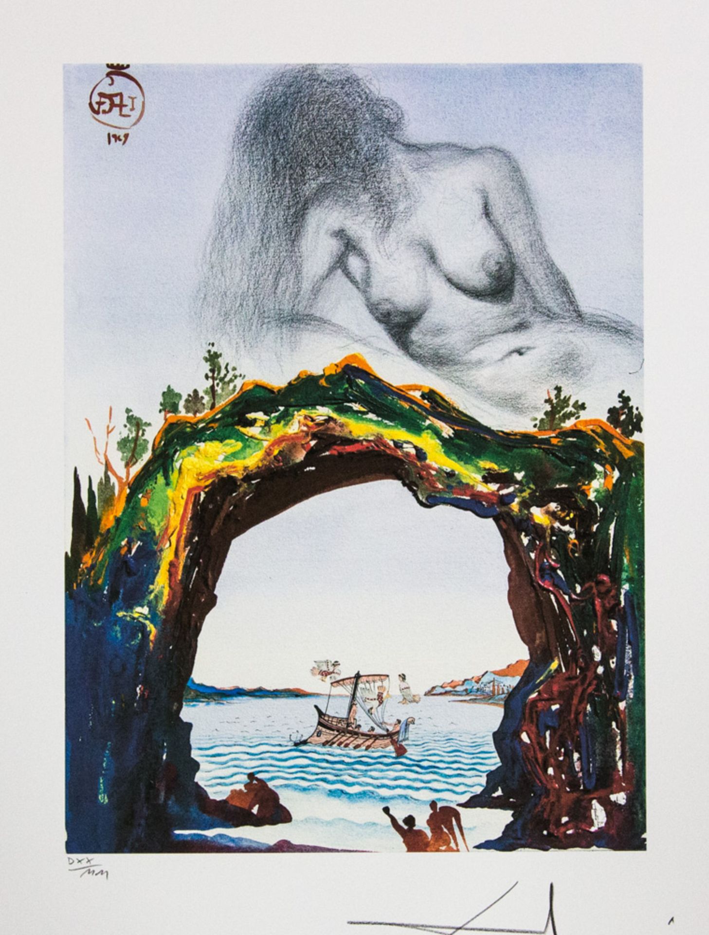Salvador Dali 'Odysseus and the Sirens'