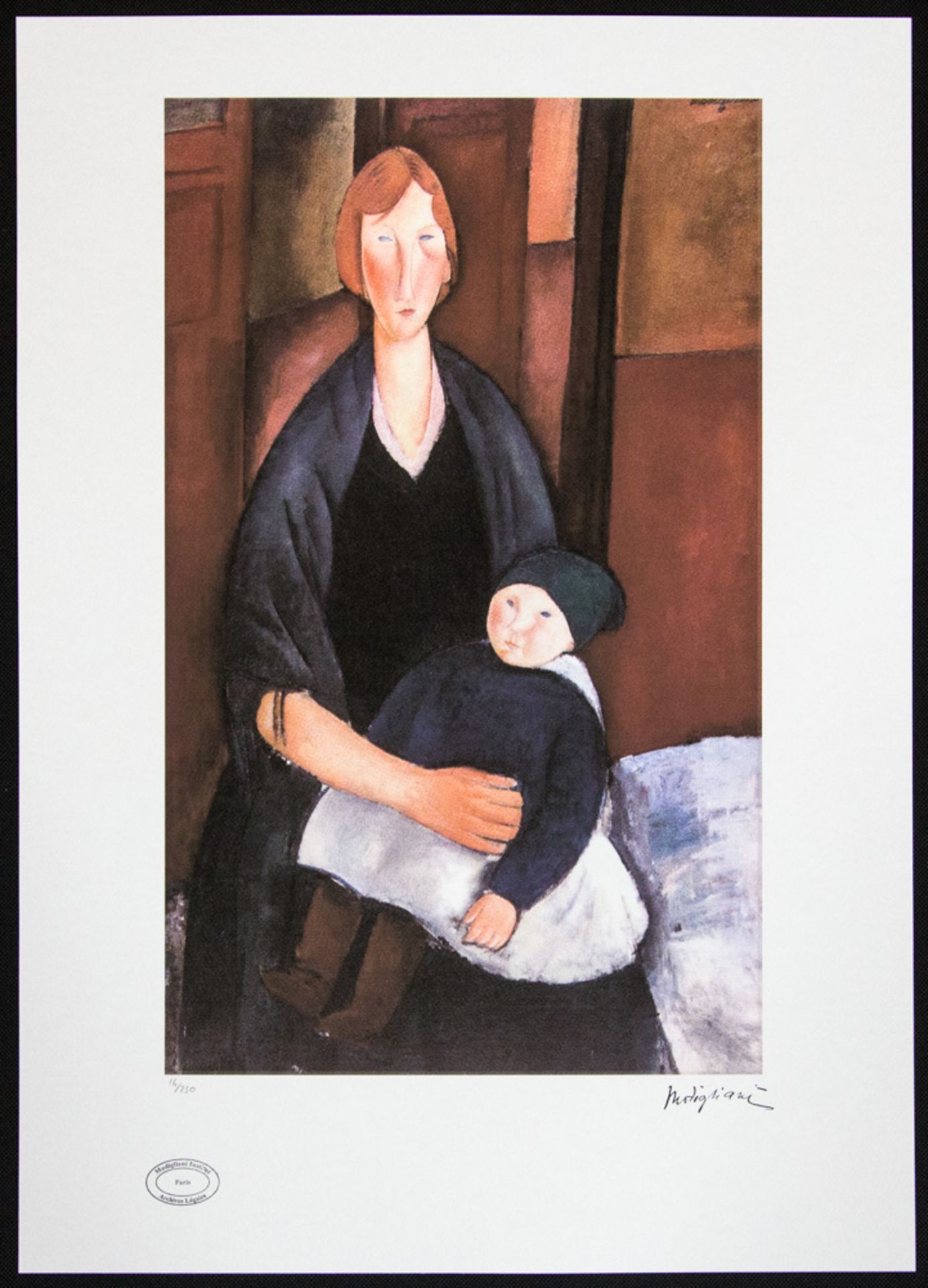 Amadeo Modigliani 'Seated Woman with Child' - Bild 2 aus 5