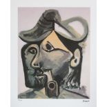 Pablo Picasso 'Head of a Man With a Pipe'