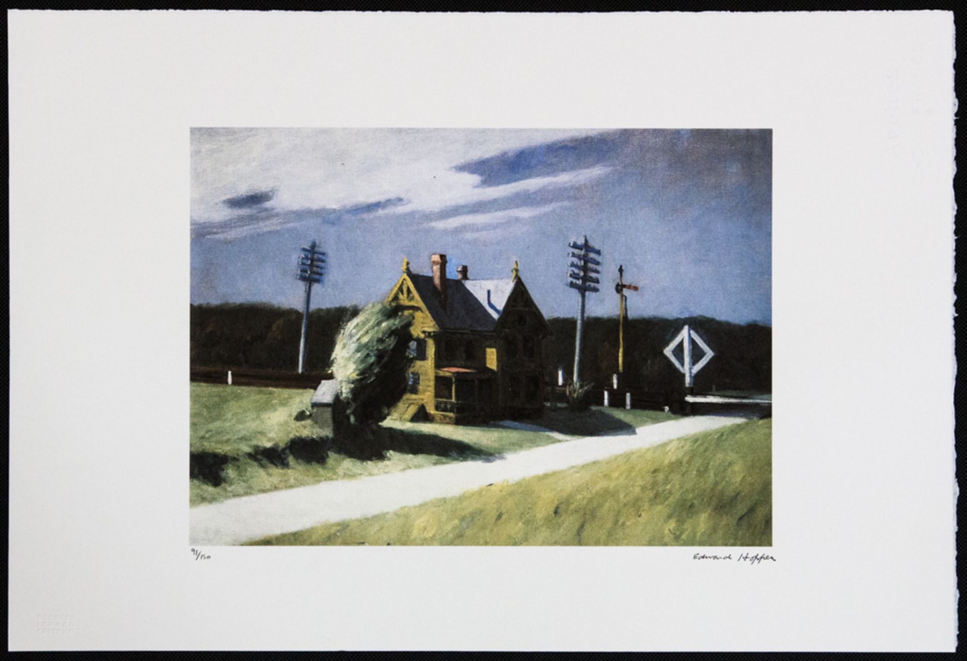 Edward Hopper 'Railroad Crossing' - Image 2 of 5