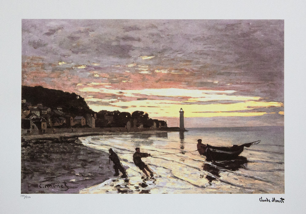 Claude Monet 'Hauling a Boat Ashore Honfleur'