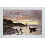 Claude Monet 'Hauling a Boat Ashore Honfleur'