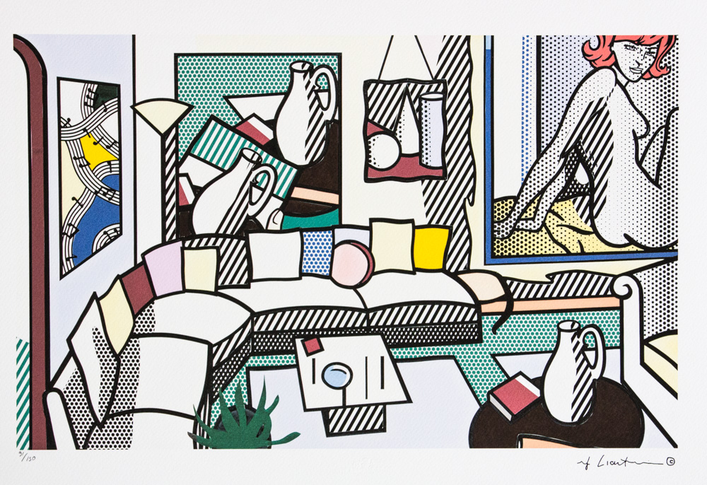 Roy Lichtenstein 'Interior, Perfect Pitcher'