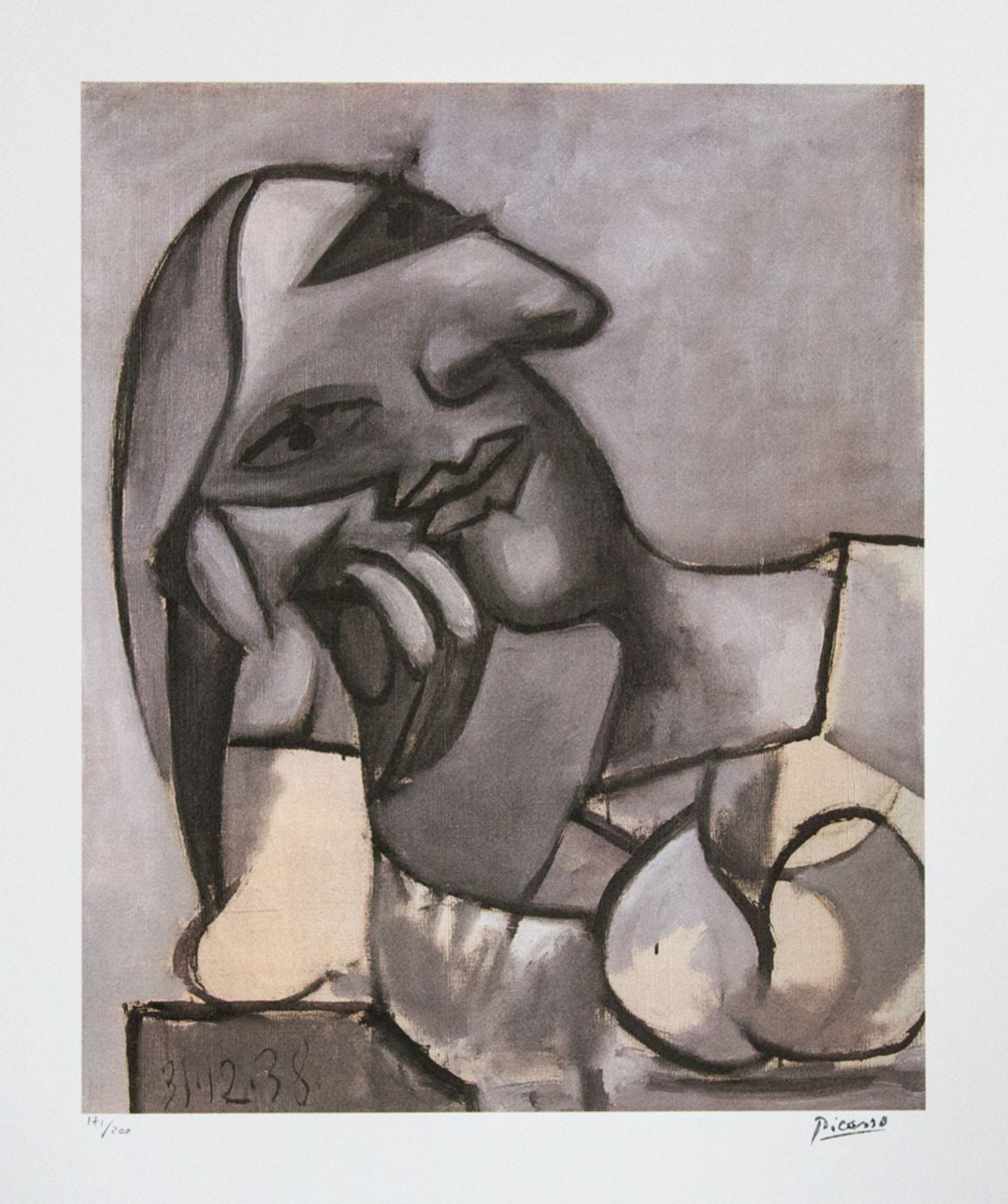 Pablo Picasso 'Seated Woman Resting on Elbows'
